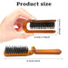 Hair brush with measurements on a white background