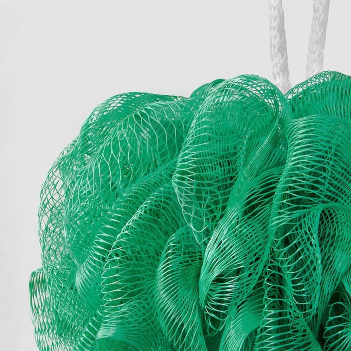 IKEA ÅBYÅN Body Puff Set of 3 with Self-Adhesive Hook – Orange/Green/White, Chrome-Plated Hook