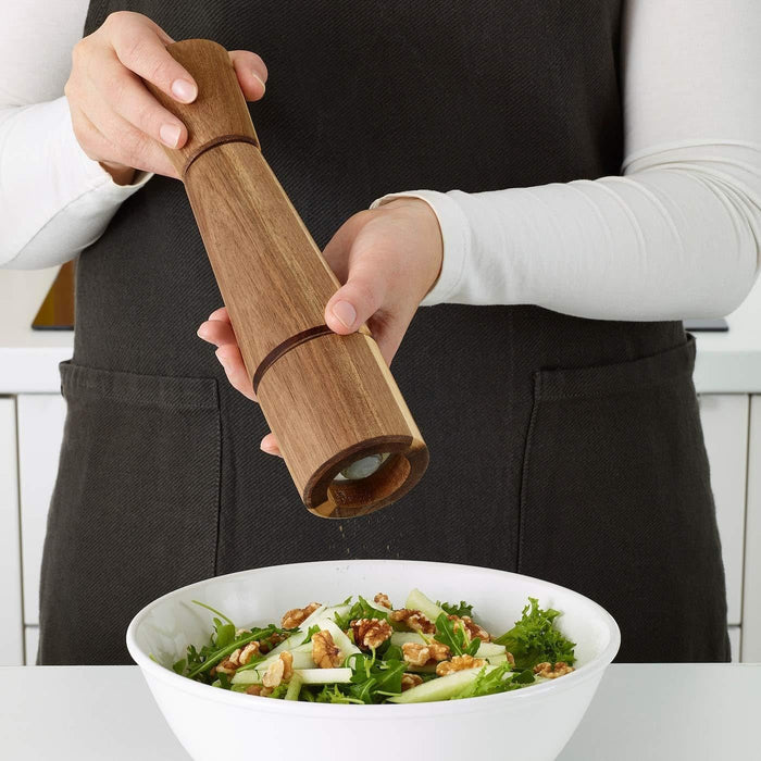 Ikea NÅLBLECKA Kitchen countertop organiser, metal/bamboo, 38x13x28 cm, and spice mill with a Jar with Lid combo