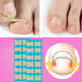 Nail care tool with double-sided adhesive paste