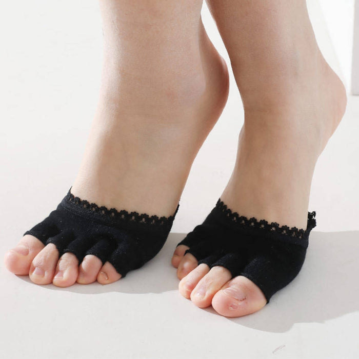 Digital Shoppy 5 Toes comfort insoles with soft sponge forefoot half socks. Invisible design for pain relief and daily comfort.
