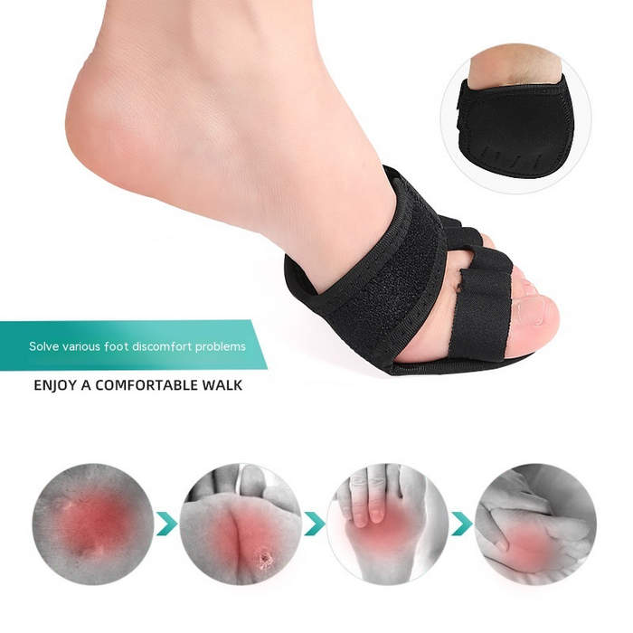 Digital Shoppy Five Fingers Half Soles Yoga Socks Toe Separator, Black - 1 Pair