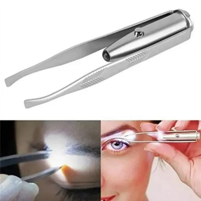 Digital Shoppy LED Precision Beauty Tweezers – Stainless Steel Grooming Tool