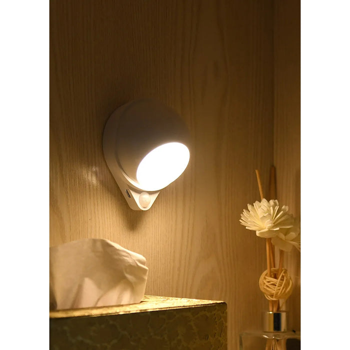 Digital Shoppy Wireless USB Rechargeable Sensor Night Light – Warm LED for Bedroom, Porch, Balcony & Corridor
