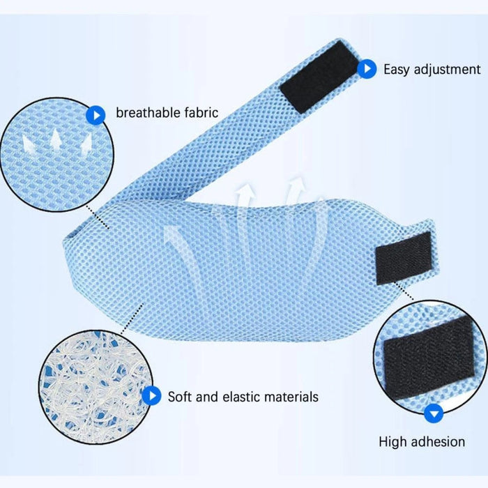 Digital Shoppy Anti-Snoring Chin Strap, Blue – Breathable Neck Support