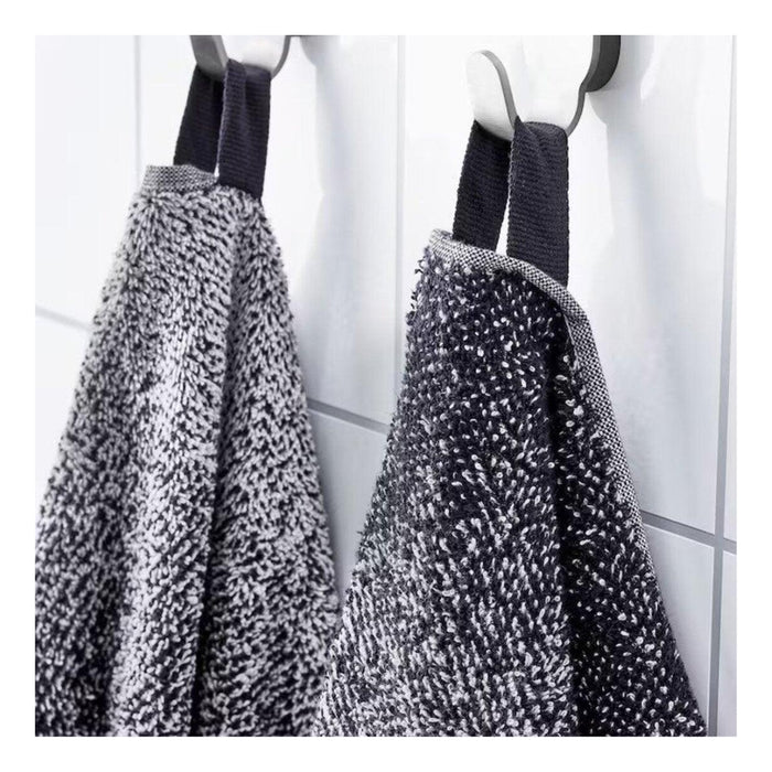 Ikea VIPPÄRT Chair Pad Dark Grey 38 cm with AROMATISK Hand Towel, Green, 40x 70cm