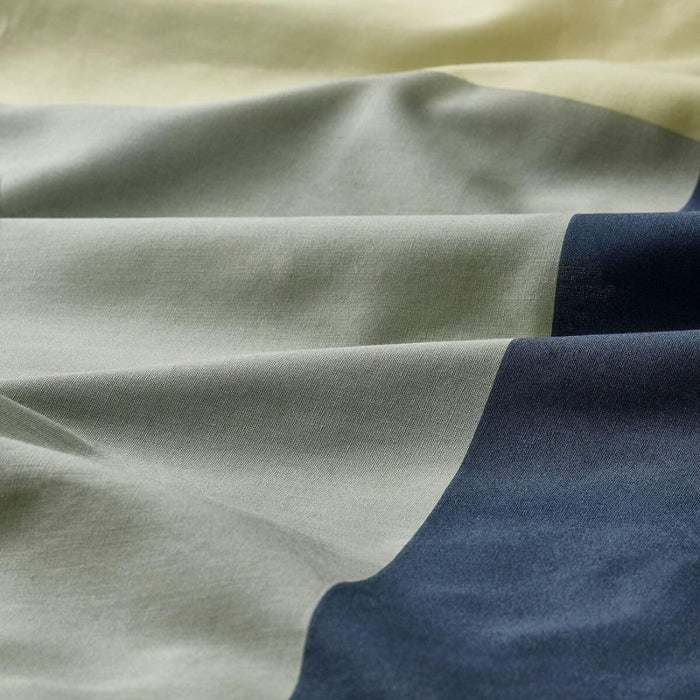 IKEA DYTÅG Cushion Cover Dark Beige 65x65 cm with BRUNKRISSLA Pillowcase Green Multicolour 50x80 cm