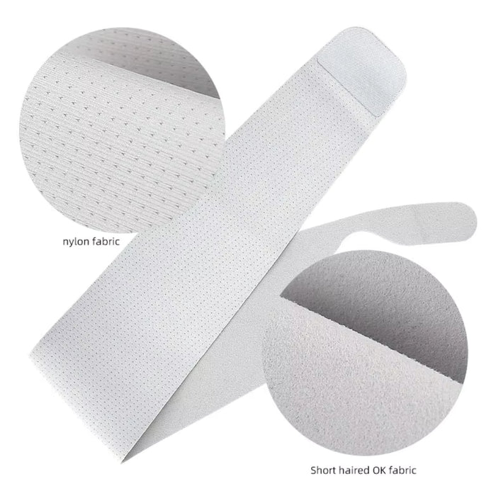 Wrist brace strap fabric comparison nylon vs short haired OK fabric textures