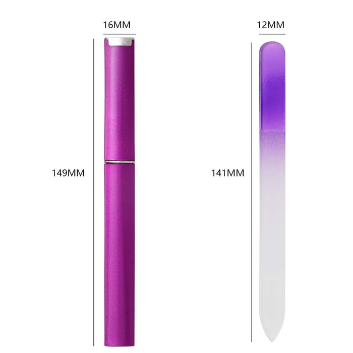 Digital Shoppy Nail File Polishing Manicure Set Purple