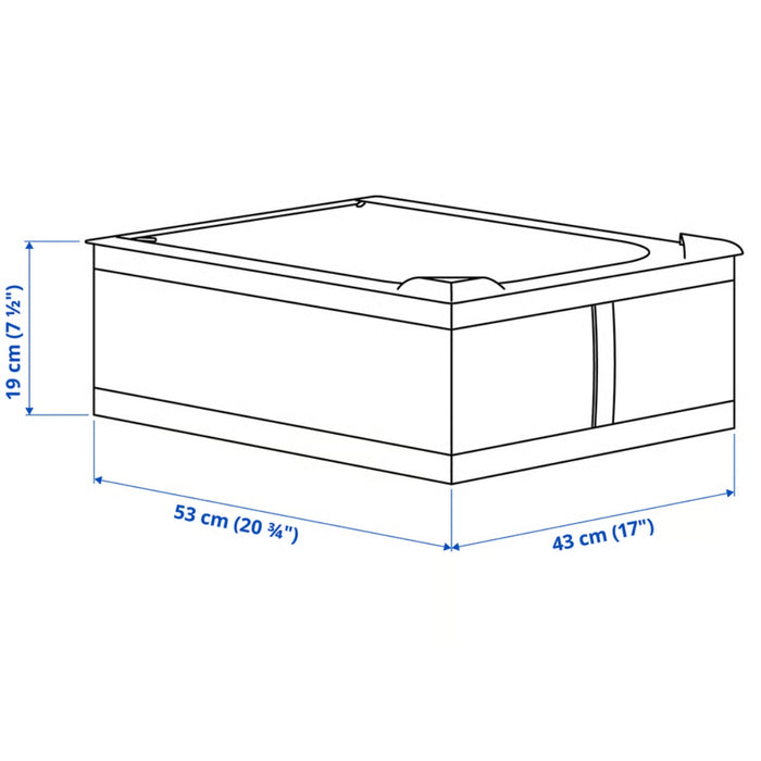 IKEA SKUBB Storage case, dark grey, 43x53x19 cm