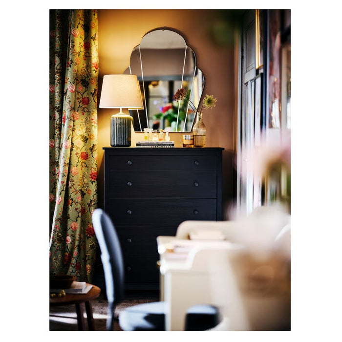 IKEA SNÖBYAR Table lamp, grey-turquoise ceramic/grey, 52 cm (20 ")