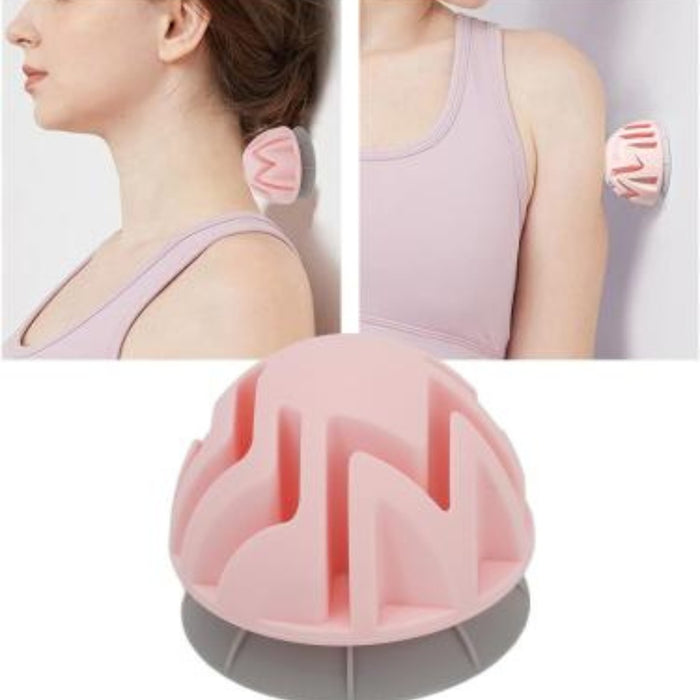 Digital Shoppy Suction Cup Fascia Massage Ball – Silicone Muscle Relaxer – Pink