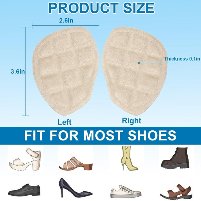 Digital Shoppy 1 Pair Forefoot Massage Cushion, Beige — Relief for Ball of Foot Pain