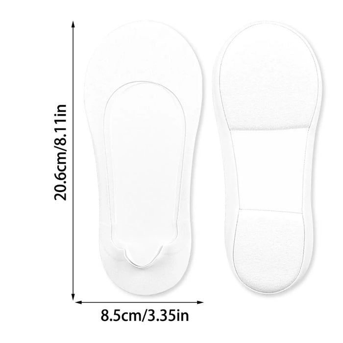 Digital Shoppy Ultra Low Cut Liner Socks — White | Invisible Non‑Slip Comfort for Flats & Summer