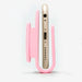 Smartphone with a pink stand on a white background