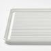White rectangular baking tray on a white background