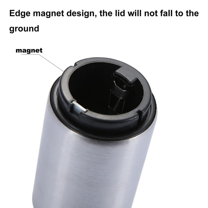 stainless steel opener with edge magnet design preventing lid fall