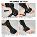 Foot drop orthosis – step-by-step guide showing how to wear and secure the brace