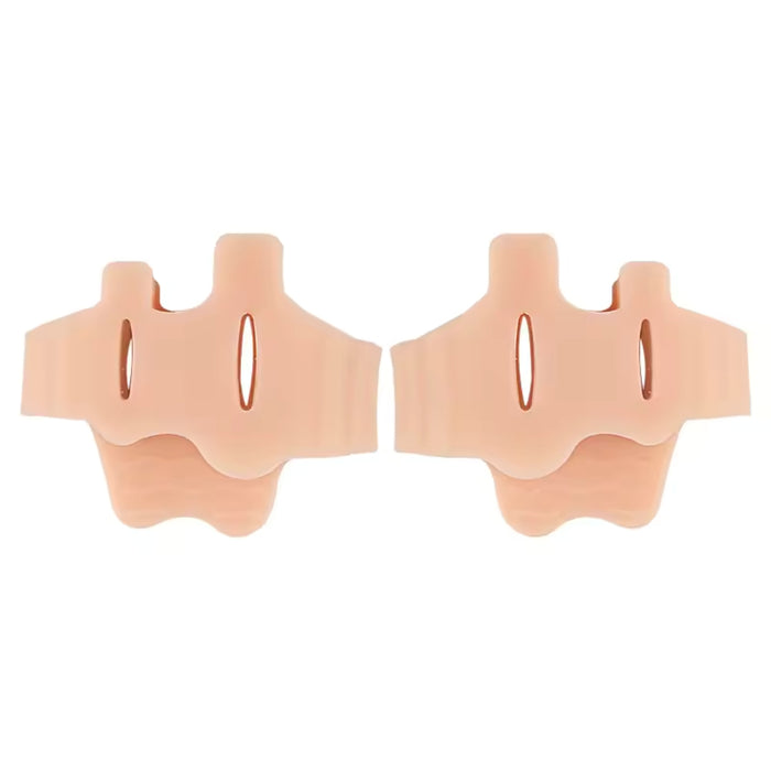 Digital Shoppy three‑hole SEBS toe separator translucent silicone bunion corrector foot care #32020306
