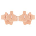 Digital Shoppy three‑hole SEBS toe separator translucent silicone bunion corrector foot care #32020306