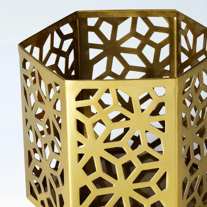 IKEA  Block candle holder, dark pink Lotus, 40 mm (2 ") with Tealight holder, gold-colour, 9 cm