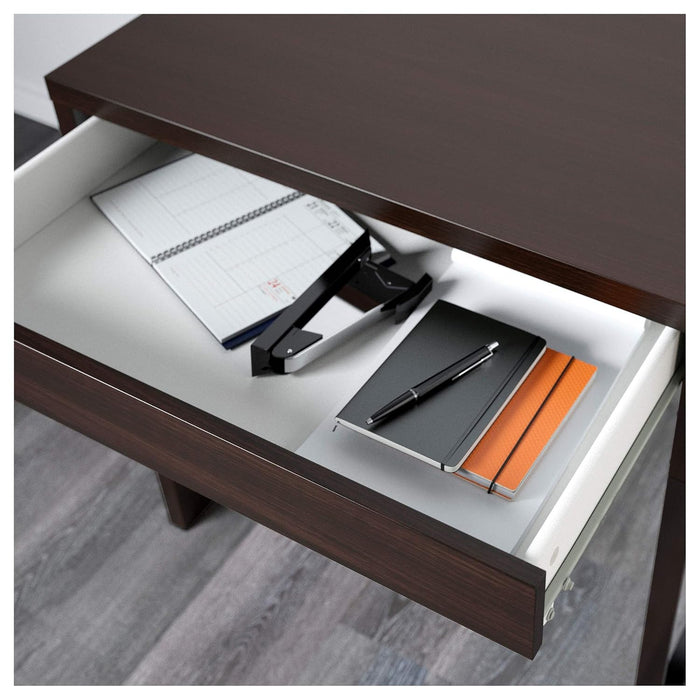 IKEA Black Study Desk Set – LED Work Lamp with Desk 73x50 cm