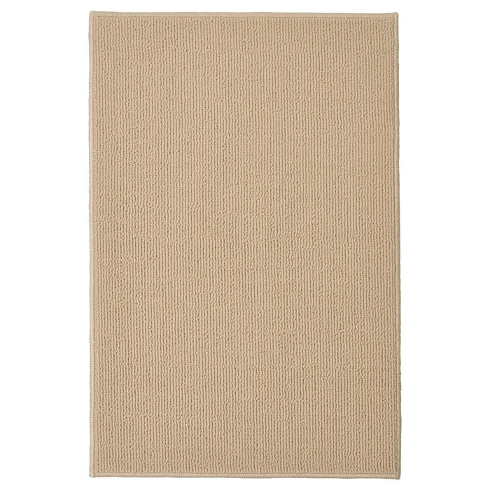 IKEA Beige Bathroom Essentials Set – Bath Mat 40x60 cm, Bath Towel 70x140 cm, Bath Robe & Slippers (L/XL)