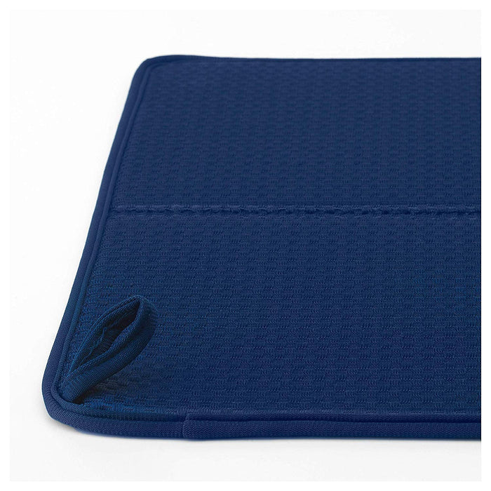 IKEA Dish drying mat, blue, 44x36 cm with Scrubbing pad, green blue/yellow