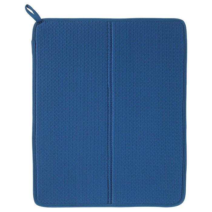 IKEA Dish drying mat, blue, 44x36 cm with Scrubbing pad, green blue/yellow
