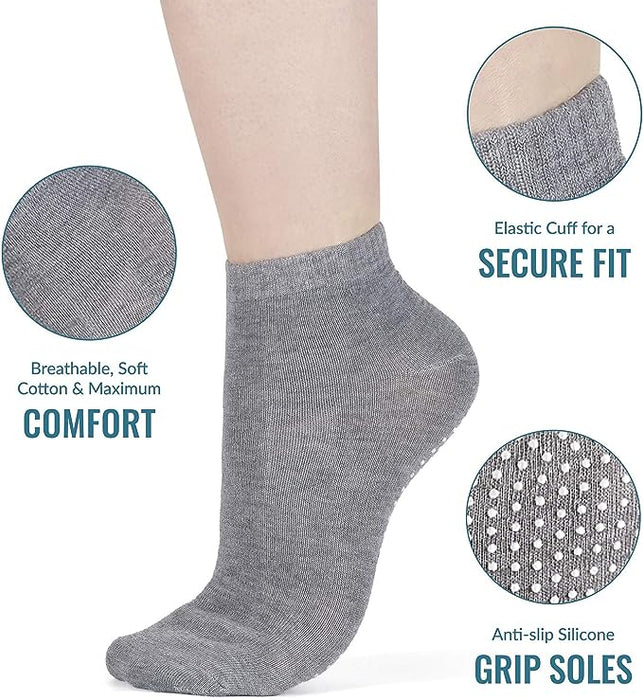 Digital Shoppy Women Yoga Five Toe Anti-Slip Ankle Grip Socks