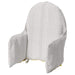 Chair cover with a herringbone pattern on a white background