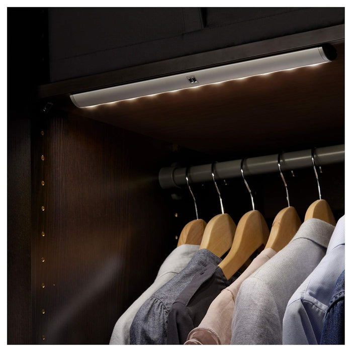 IKEA  NORRFLY LED lighting strip, aluminium-colour, 55 cm with LED lighting strip, aluminium-colour 35 cm (14)