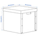 IKEA GÄRDESGÅRD storage box – labeled dimensions: 32 cm width, 35 cm depth, 31 cm height (12 ½x13 ¾x12 ¼")-30596956
