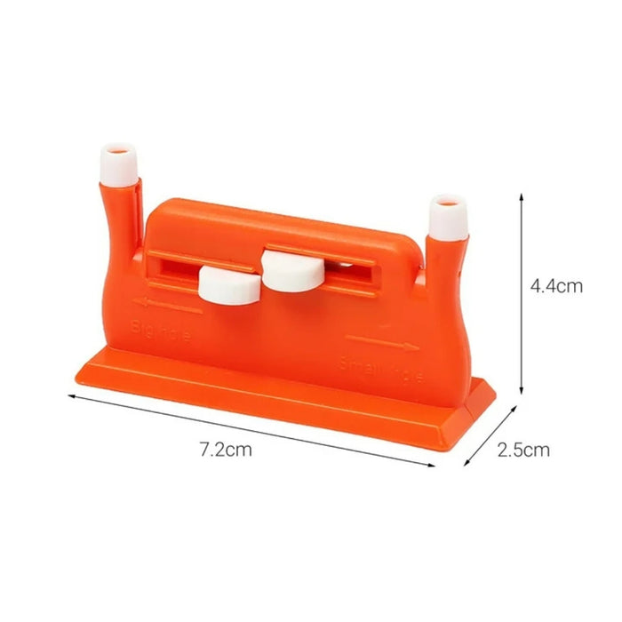 Digital Shoppy Auto Needle Threader – Dual-Head Sewing Tool, Orange