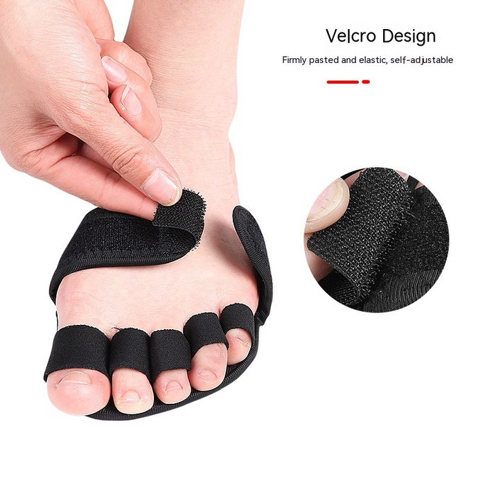 Digital Shoppy Five Fingers Half Soles Yoga Socks Toe Separator, Black - 1 Pair
