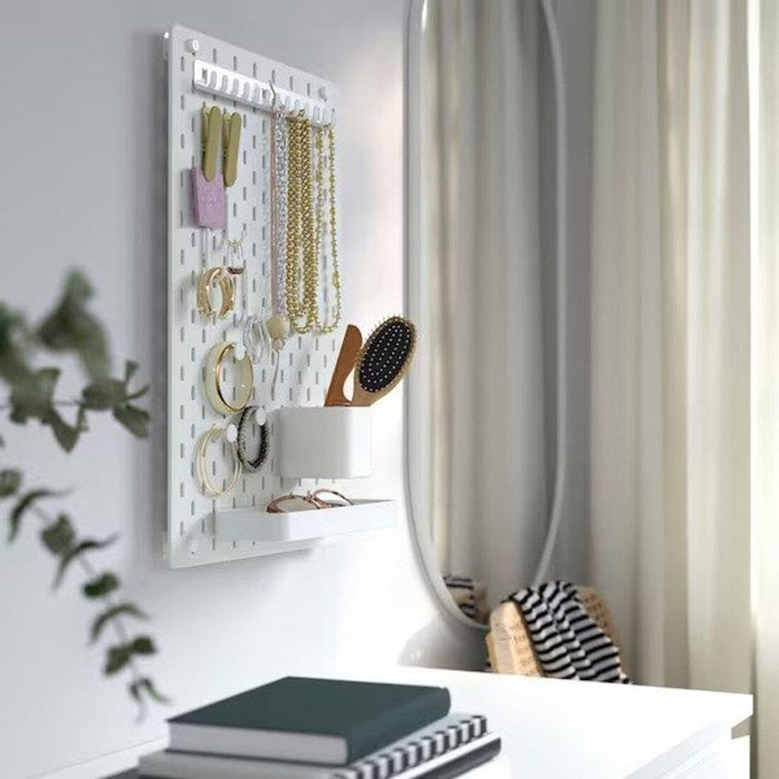 IKEA SKÅDIS Container with Lid Transparent Black 3 Pack with SKÅDIS Clip Beige Green 2 Pack
