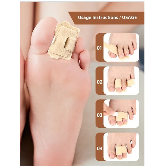 Usage instructions for a foot patch on a foot with additional illustrations below.