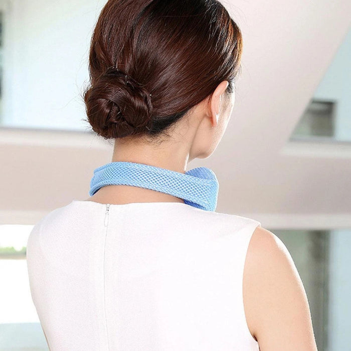 Digital Shoppy Anti-Snoring Chin Strap, Blue – Breathable Neck Support