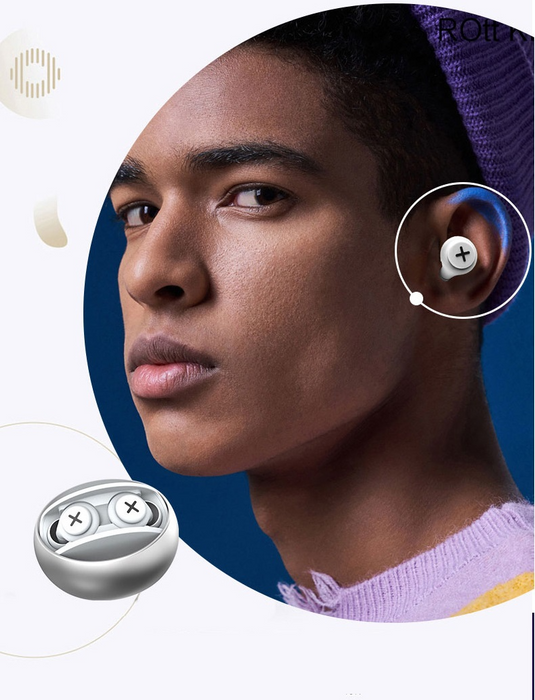 Digital Shoppy Anti-noise Sleep Sound Insulation Super Silent Earmuffs Anti Snoring Ear Protection Plugs To Sleep Well - White