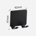 Black wall-mounted hook with labeled dimensions: 42mm width, 47mm height