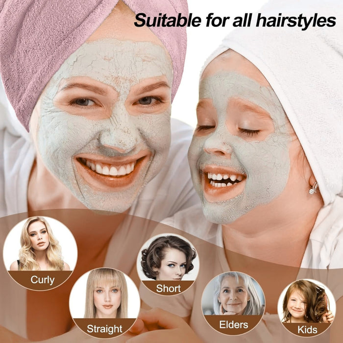 Digital Shoppy Hair Dryer Cap – Light Purple, Women's Microfiber Towel Wrap