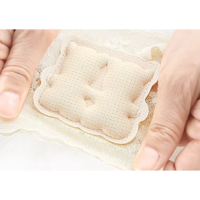 Digital Shoppy Women's Toeless Half Socks, Beige – Cushioned No-Show Socks for Heels & Sandals