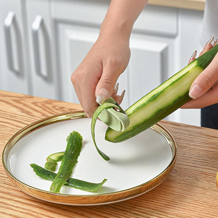 Digital Shoppy Kitchen Fruit Peeler with Cleaning Brush – Green