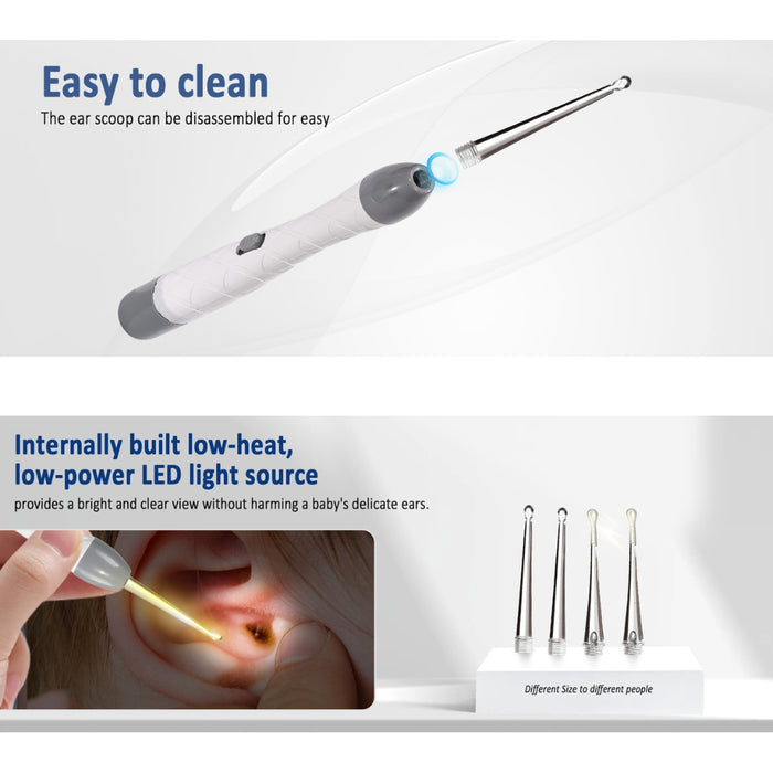 Digital Shoppy LED Ear Cleaning Tool Set – White Light-Emitting Ear Pick Kit