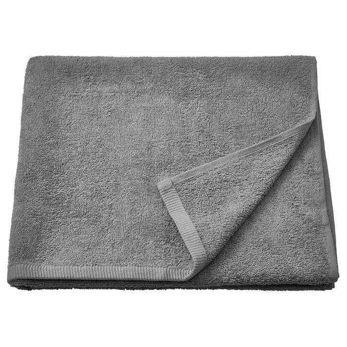 IKEA Grey Bathroom Essentials Set – Bath Mat 40x60 cm, Bath Towel 70x140 cm, Bath Robe & Slippers (L/XL)