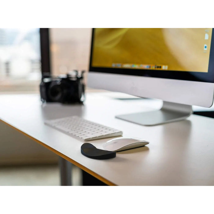 White desk featuring iMac, ergonomic mouse, and wrist rest – ideal for creative work and long hours of computer use – 1598452347809 13936001