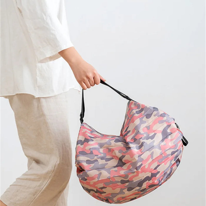 Digital Shoppy Foldable Shopping Bag,Pink – Large Capacity, Reusable & Portable