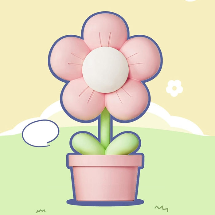 Digital Shoppy Mini Flower Night Lamp, Pink - Cute Bedside & Ambient Decor Light