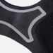 Close-up of black ankle brace fabric showing textured Velcro and gray rubber-like design – highlights breathable construction and reinforced zones – 1600007421321 13974241
