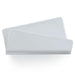 grey rectangular objects on a white background
